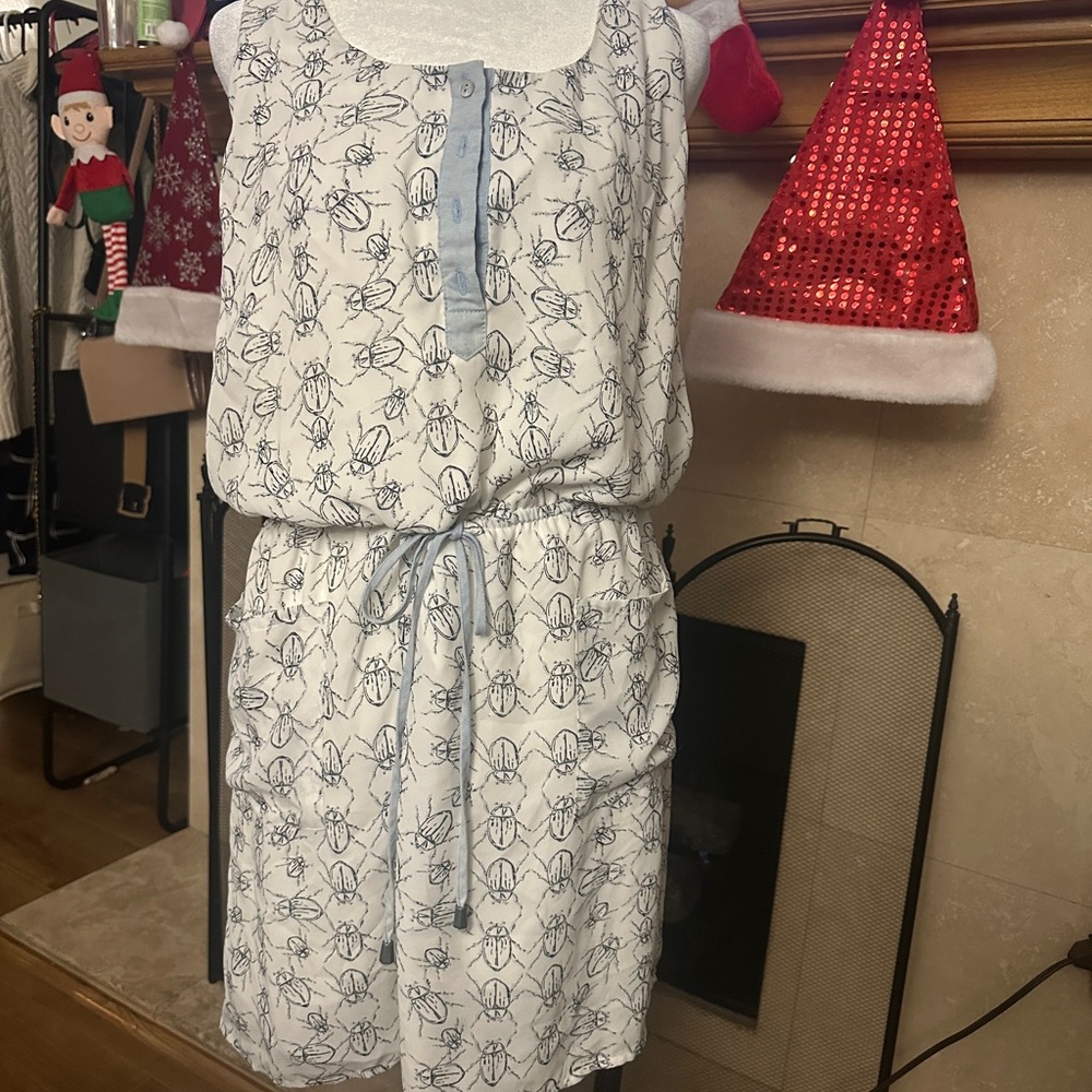 Greylin White and Black Patterned Dress